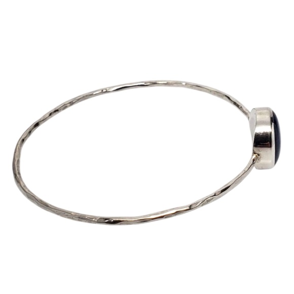 Sterling Silver Blue Kyanite Bangle Bracelet # 20945 - Picture 5 of 12